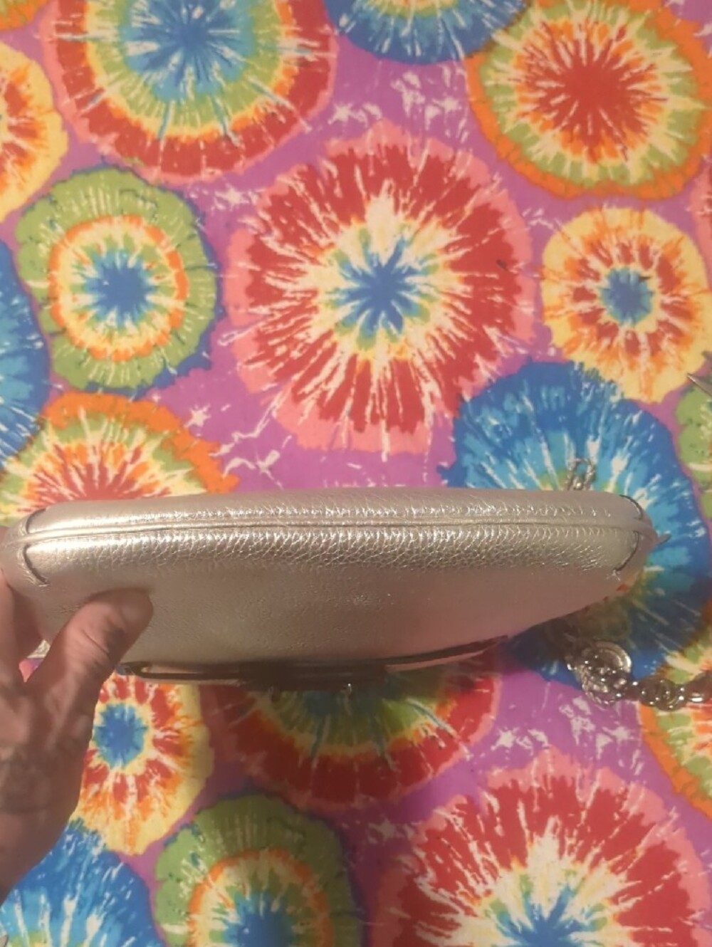 Coach Silver Metallic Crossbody Bag - Picture 13 of 13